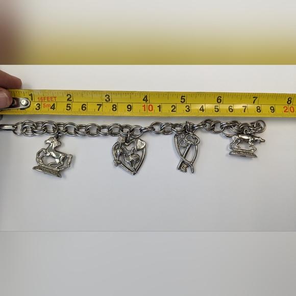 EVC SILVER TONE CHARM BRACELET - Picture 11 of 14